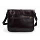 Leather hobo bag mens satchel bag shoulder bag crossbody dark brown