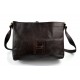 Leather hobo bag mens satchel bag shoulder bag crossbody dark brown