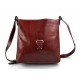 Borsello pelle rosso a tracolla uomo donna borsa tracolla in vera pelle hobo bag