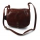 Borsa donna pelle tracolla a spalla marrone vera pelle hobo bag made in Italy