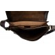 Bolso bandolera de cuero bolso espalda bolso hombre piel bolso de cuero marron oscuro