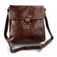 Bolso bandolera de cuero bolso espalda bolso hombre piel bolso de cuero marron