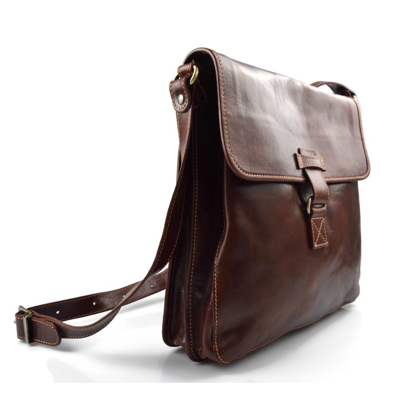Leather shoulder bag hobo bag leather satchel bag crossbody brown