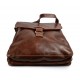 Bolso bandolera de cuero bolso espalda bolso hombre piel bolso de cuero marron