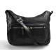 Leder schwarz damen handtasche ledertasche seitentasche