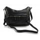 Leder schwarz damen handtasche ledertasche seitentasche