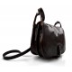 Bolsa de cuero de mujer marron oscuro made in Italy bandolera bolso de espalda bolso de piel