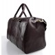 Bolsa de viaje bolsa cabina cuero bolso hombres mujeres marròn oscuro