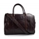 Bolsa de viaje bolsa cabina cuero bolso hombres mujeres marròn oscuro