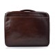 Leder dokument aktentasche herren made in Italy A4 leder handtasche  braun