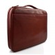 Leder dokument aktentasche herren made in Italy A4 leder handtasche  rot