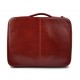 Leder dokument aktentasche herren made in Italy A4 leder handtasche  rot