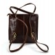 Ladies handbag brown leather bag clutch backpack crossbody women