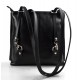 Ladies handbag black leather bag clutch backpack crossbody women