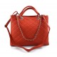 Leather women purse coral handbag leather shoulder bag leather shopper