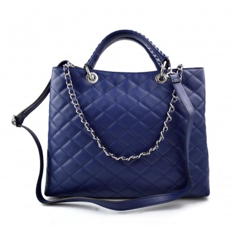 Sac femme en cuir sacoche femme sac a bandouliere sac a main bleu