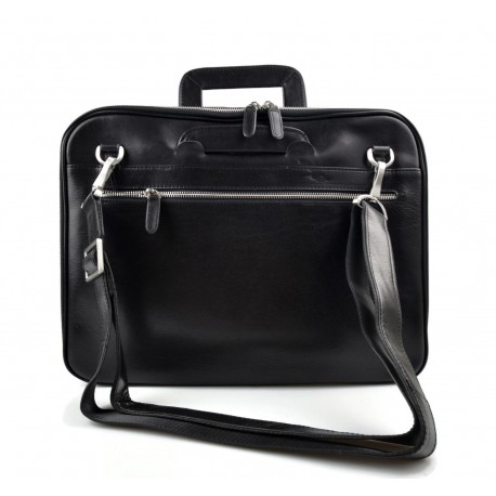 Organisateur en cuir A4 sac document sac dossier organisateur avec poignées en cuir sac tablet cuir sac cartable noir