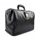 Doctor bag black leather handbag men leather bag women briefcase