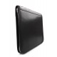 Leather folder office document folder A4 black leather zipped document