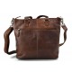 Ladies buffalo leather brown handbag womens shoulder bag leather satchel