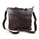 Leder damen handtasche ledertasche dunkelbraun henkeltasche