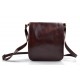 Bolso de cuero bandolera hombre mujer cartero de cuero marron bolso de piel messenger