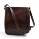 Bolso de cuero bandolera hombre mujer cartero de cuero marron bolso de piel messenger