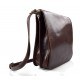 Bolso de cuero bandolera hombre mujer cartero de cuero marron bolso de piel messenger