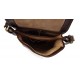 Bolso de cuero bandolera hombre mujer cartero de cuero marron bolso de piel messenger