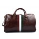 Sac de voyage cuir sac bagage sac bagage a main drapeau italien marron