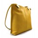 Bolso mujer piel amarillo bolso de mano bandolera en piel