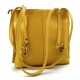 Bolso mujer piel amarillo bolso de mano bandolera en piel