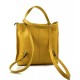 Bolso mujer piel amarillo bolso de mano bandolera en piel