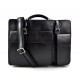 Leder dokument tasche brieftrager schultertasche leder umhängetasche kuriertasche schwarz