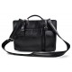 Carpeta de cuero bolso cartera de cuero bolso de hombre bolso de mujer bolso de piel messenger negro