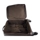 Leather trolley coffee travel bag weekender overnight leather bag with 4 wheels leather cabin luggage airplane bag