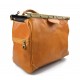 Ladies leather handbag doctor bag handheld shoulder bag yellow made in Italy genuine leather bag