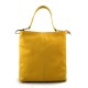 Bolso de de cuero bolso de piel de mujer amarillo