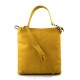 Bolso de de cuero bolso de piel de mujer amarillo