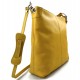 Bolso de de cuero bolso de piel de mujer amarillo