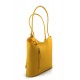 Bolso de piel mujer amarillo bolso de cuero mochila bandolera