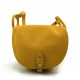 Bolso de mujer de piel bandolera de cuero amarillo bolso espalda