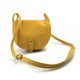 Bolso de mujer de piel bandolera de cuero amarillo bolso espalda