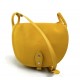 Bolso de mujer de piel bandolera de cuero amarillo bolso espalda