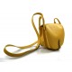 Bolso de mujer de piel bandolera de cuero amarillo bolso espalda