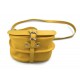 Bolso de mujer de piel bandolera de cuero amarillo bolso espalda