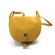 Bolso de mujer de piel bandolera de cuero amarillo bolso espalda