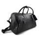 Travel bag leather travel duffle bag XXL big leather black carry on hand held travel shoulder bag leather gym bag duffel