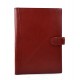 Organisateur en cuir A4 sac document sac dossier organisateur rouge