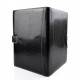 Leather folder A4 document file organiser office portofolio black